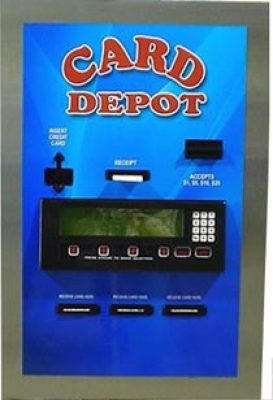 AC2227  Card Dispenser/Rear Load / Accepts Credit Card & Cash