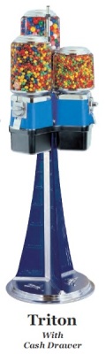 Beaver Triton  Triple Bulk Vending Machines With High Capacity Cash Drawers