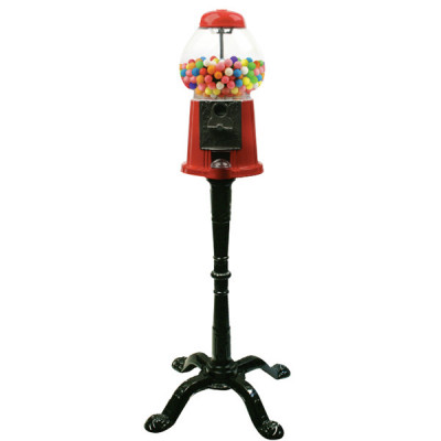15" Metal/Glass Gumball /Candy Bulk Dispenser Machine With Stand