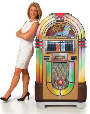 Bubbler Full Size Jukebox - Crosley Model CR1203A-WA Bubbler Full Size Jukebox - Crosley Model CR1203A-WA